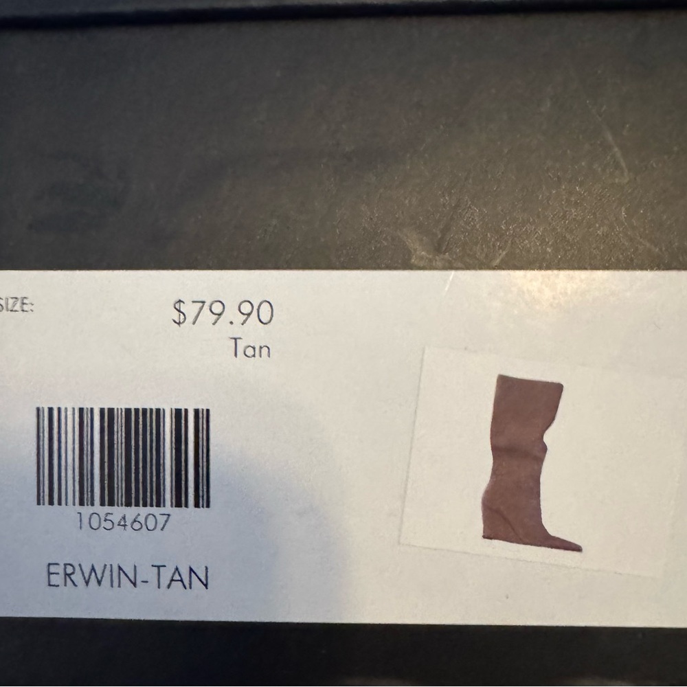 Azalea Wang Erwin Tan Knee High Wedge Boots Pointed Toe Tall Boot multiple sizes - Picture 5 of 5